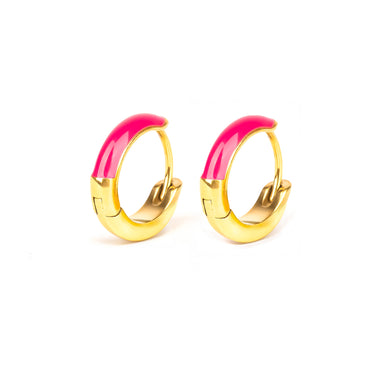 Boucles d'oreilles Les Attachantes Rose fushia