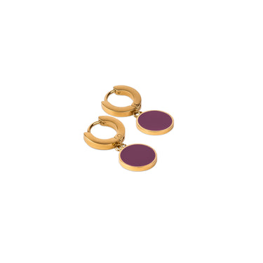 Boucles d'oreilles Les Raffinées Violette