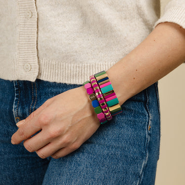 BRACELET COLORTWIST-3 Magenta