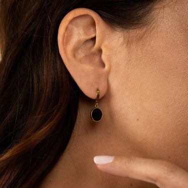 The Refined Black Earrings